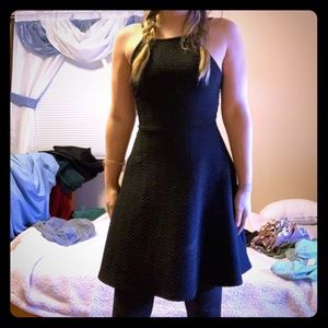 Black Halter Top Dress